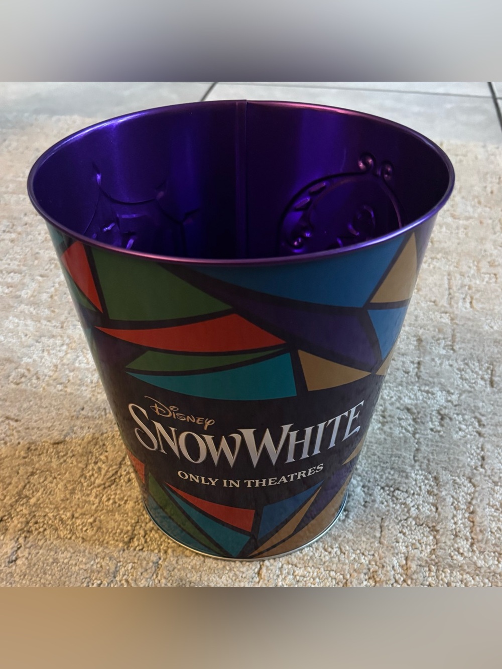 Disney Snow White Metal Popcorn Bucket